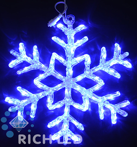 Светодиодная снежинка Лёд Rich LED 0.7 м